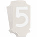 NumberLabel 1-3/4inH 7/8inW PK10