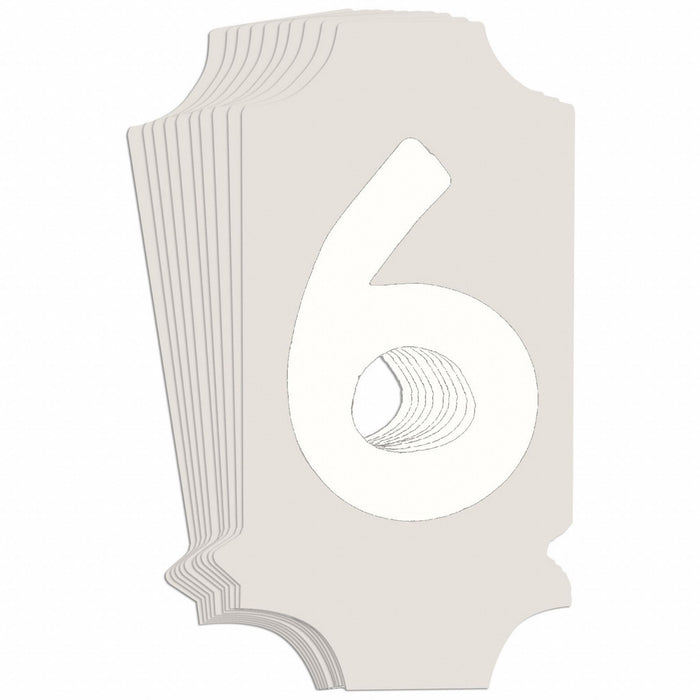 NumberLabel 1-3/4inH 7/8inW PK10