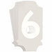 NumberLabel 1-3/4inH 7/8inW PK10