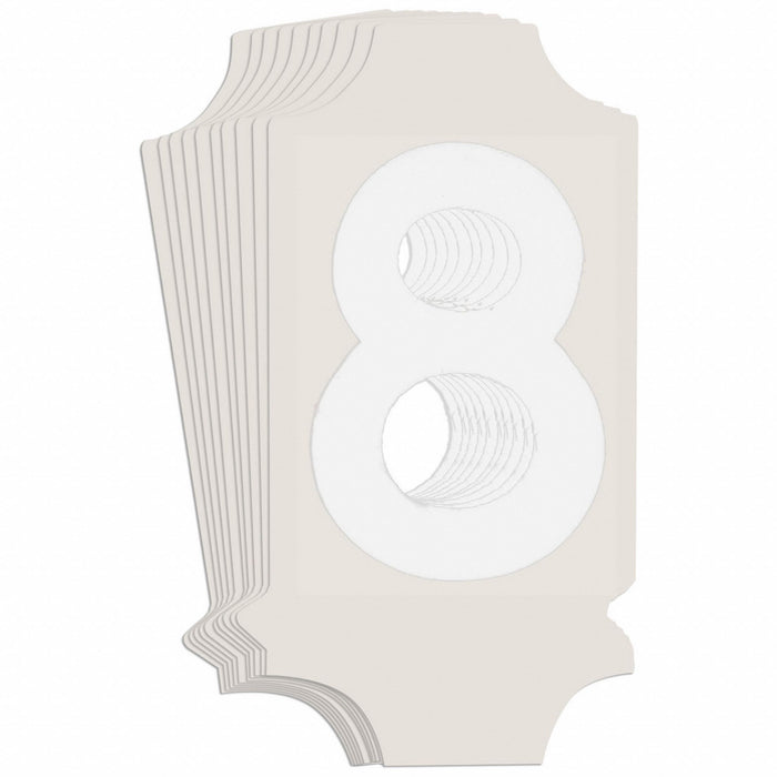 NumberLabel 1-3/4inH 7/8inW PK10