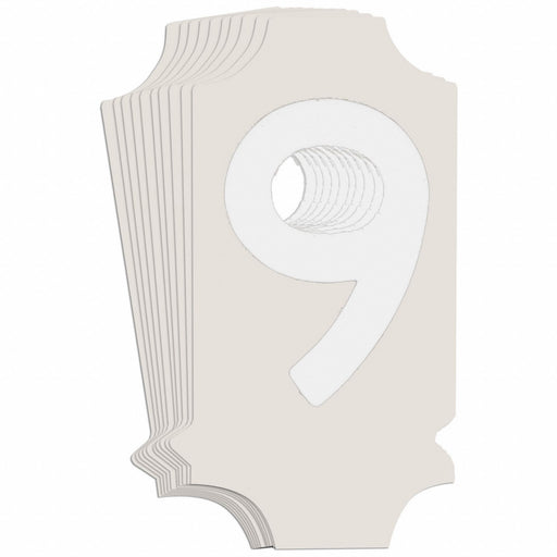 NumberLabel 1-3/4inH 7/8inW PK10