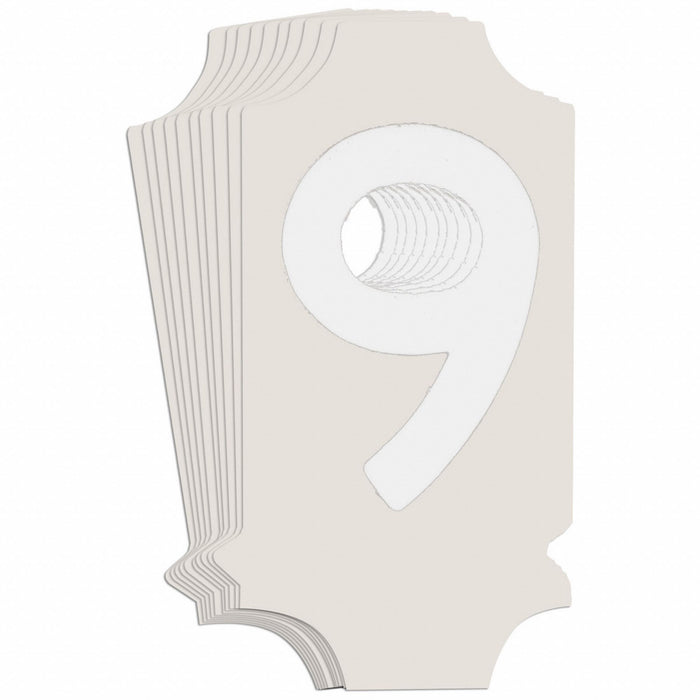 NumberLabel 1-3/4inH 7/8inW PK10