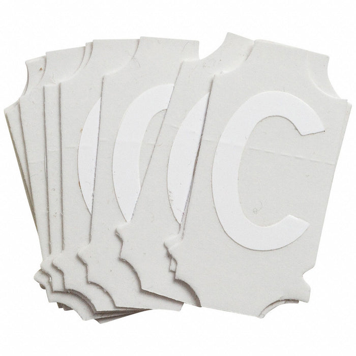 LetterLabel 1-3/4inH 7/8inW PK10