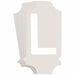 LetterLabel 1-3/4inH 7/8inW PK10