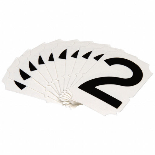 NumberLabel Polyester 2inH 1-5/8inW PK10