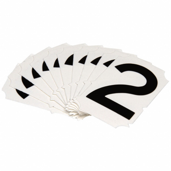 NumberLabel Polyester 2inH 1-5/8inW PK10