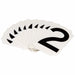 NumberLabel Polyester 2inH 1-5/8inW PK10