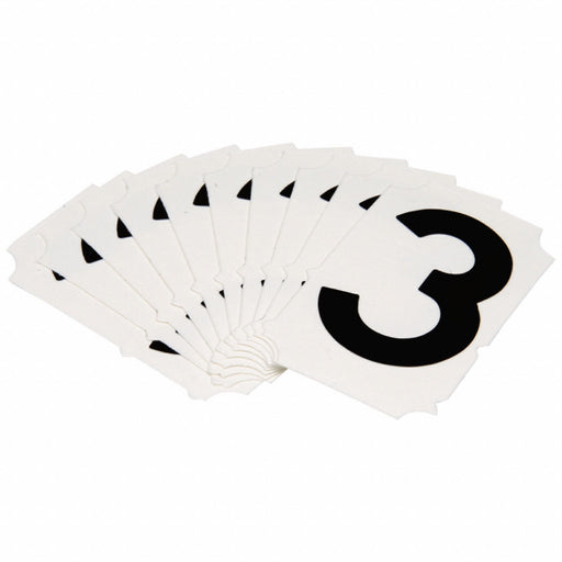 NumberLabel Polyester 2inH 1-5/8inW PK10