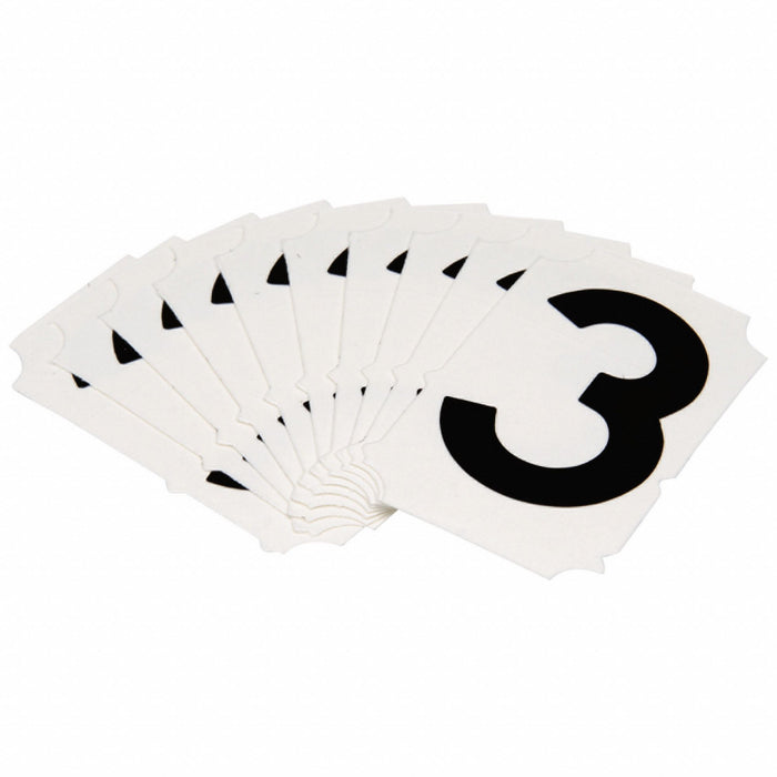 NumberLabel Polyester 2inH 1-5/8inW PK10