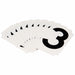 NumberLabel Polyester 2inH 1-5/8inW PK10