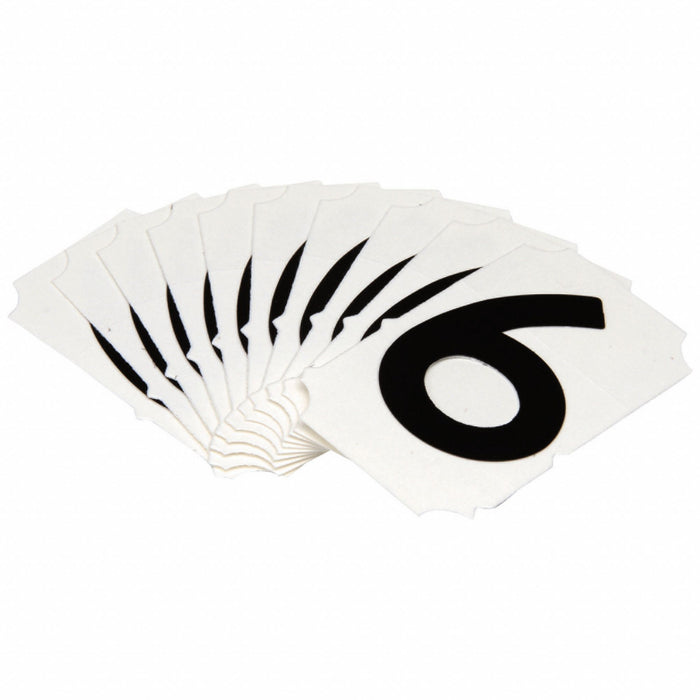 NumberLabel Polyester 2inH 1-5/8inW PK10