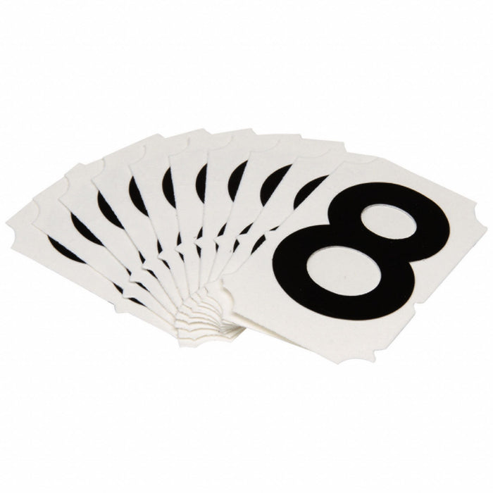 NumberLabel Polyester 2inH 1-5/8inW PK10