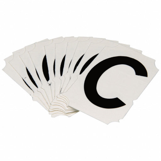 LetterLabel Polyester 2inH 1-5/8inW PK10