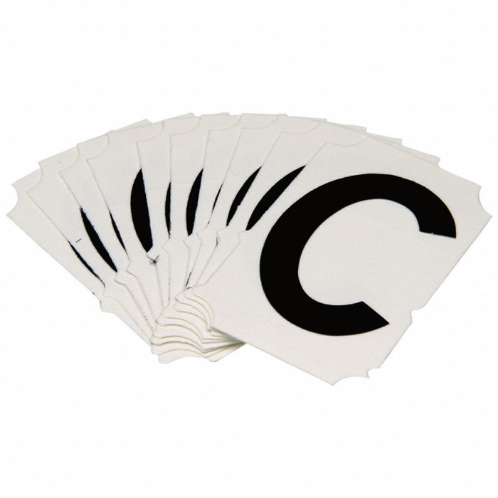 LetterLabel Polyester 2inH 1-5/8inW PK10