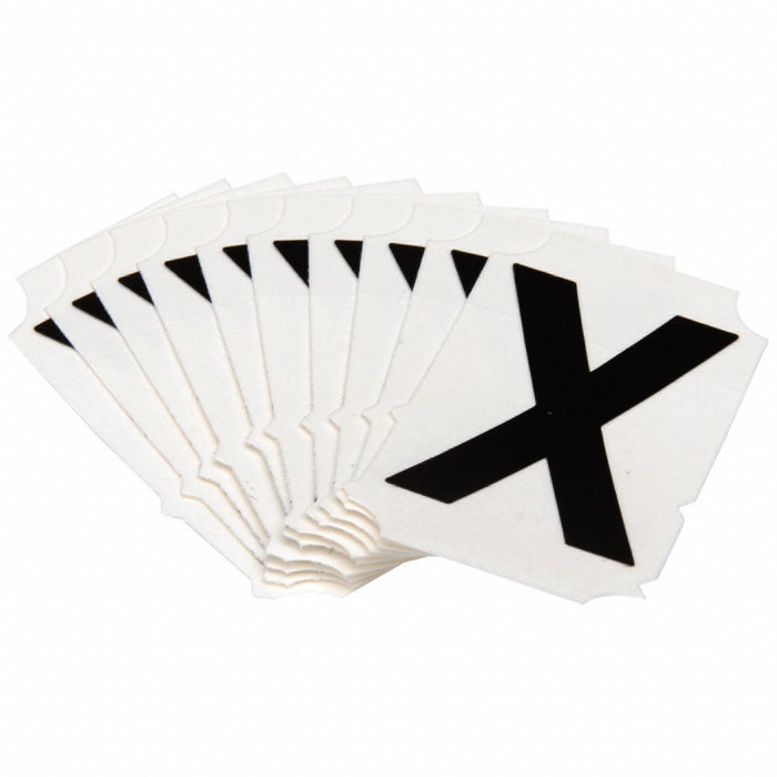 LetterLabel Polyester 2inH 1-5/8inW PK10