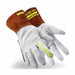 Glove Thin Goatskin Lther TIG Rd/Wht PR
