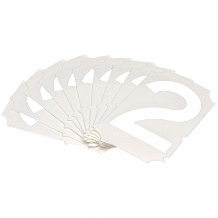 NumberLabel Polyester 2inH 1-5/8inW PK10