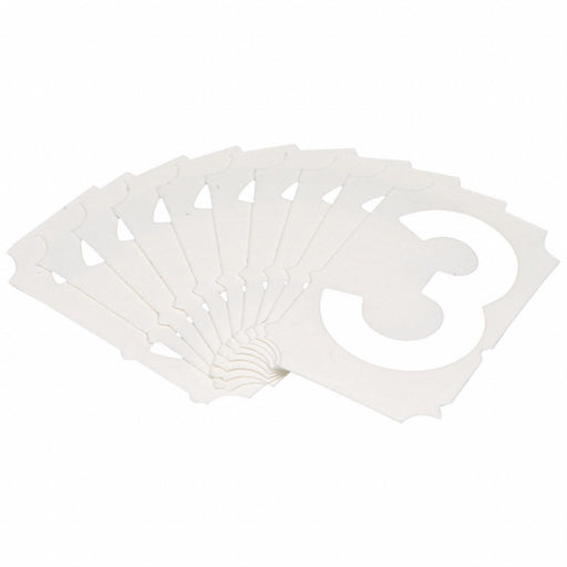 NumberLabel Polyester 2inH 1-5/8inW PK10