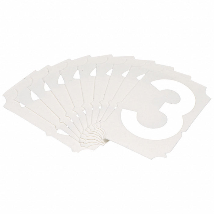 NumberLabel Polyester 2inH 1-5/8inW PK10