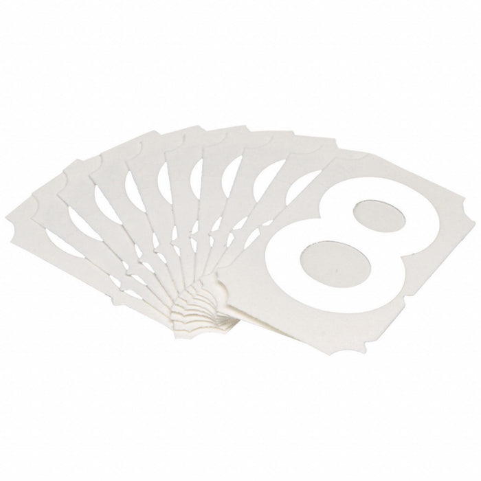 NumberLabel Polyester 2inH 1-5/8inW PK10