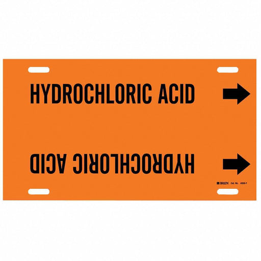 Pipe Mrkr Hydrochloric Acid 8in H 16in W