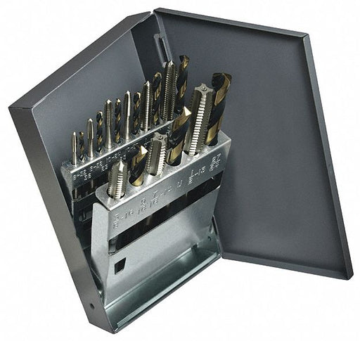 Jobber Drill Bright Hand Tap Set 18Pc