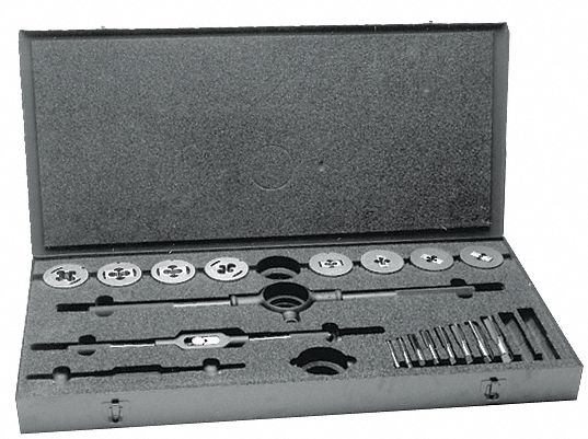 Tap/Die Set 19pc UNC UNF