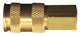 V Style High Flow Coupler 1/4 FNPT PK10