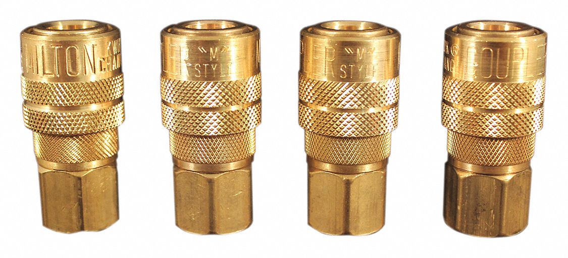 M Style Coupler 1/4 FNPT PK4