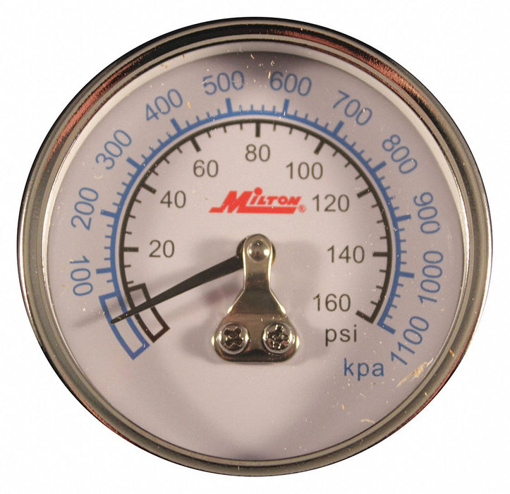 Mini Hi Pressure Gage 1/4 NPT 0-160PSI