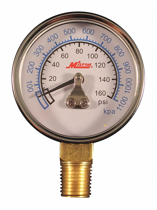 Pressure Gage 1/4 NPT 0-160PSI