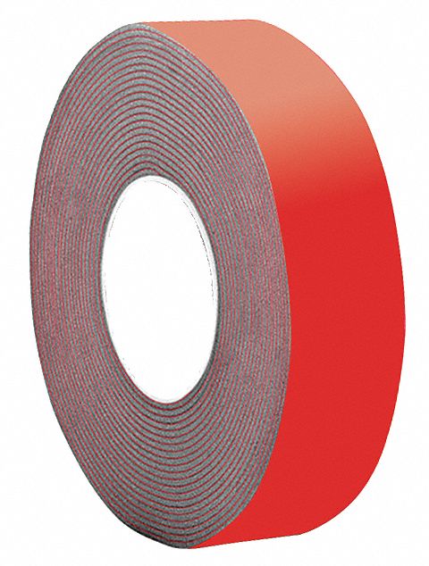 Foam Tape Black 5 yd L 1 in W