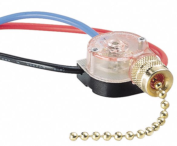 Pull Chain Switch On/Off DP3T