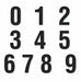 NumberLabelSet Vinyl 1-1/2inH 1inW PK108