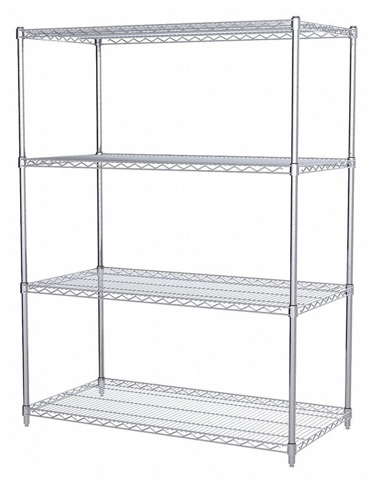 Wire Shelving Unit 24 x48 x63 4-Shelf