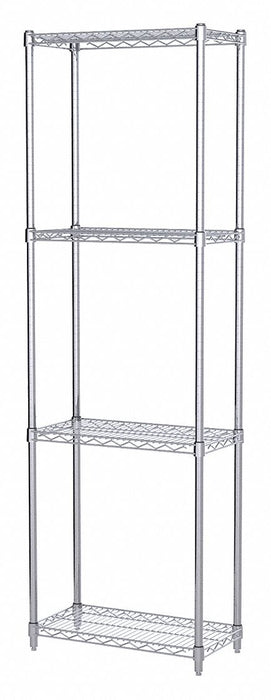 Wire Shelving Unit 12 x24 x74 4-Shelf