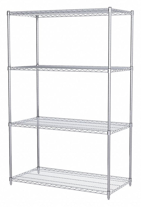 Wire Shelving Unit 24 x48 x74 4-Shelf