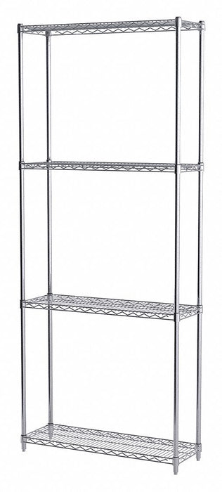 Wire Shelving Unit 12 x36 x86 4-Shelf