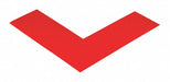 Deluxe Safety Tape Angles 6x6x2 Red PK24