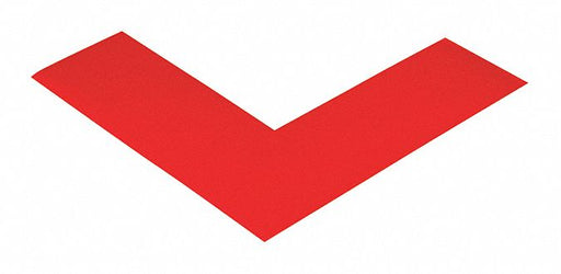 Deluxe Safety Tape Angles 6x6x2 Red PK24