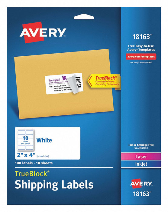 Shipping Labels 2x4 PK100