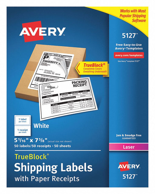 Shipping Labels White PK100