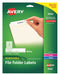 Removable File Folder Labels White PK750