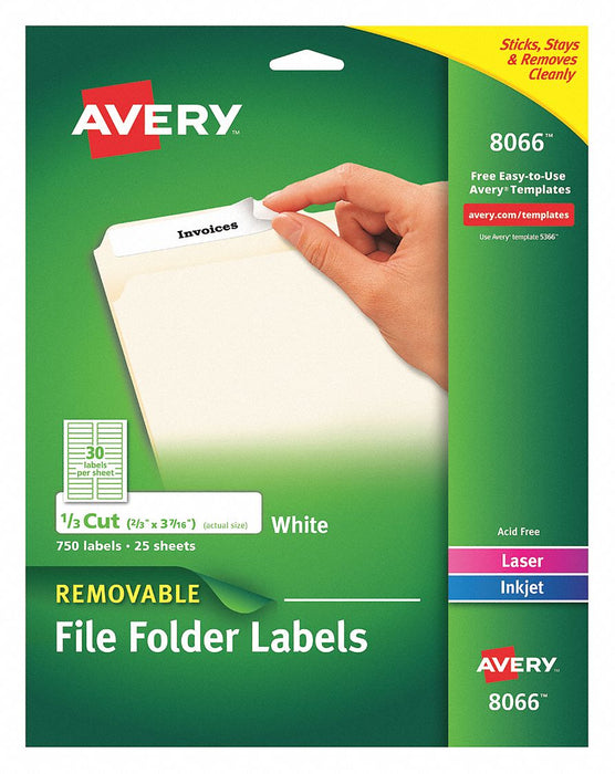 Precut Label Sheet White Paper PK750