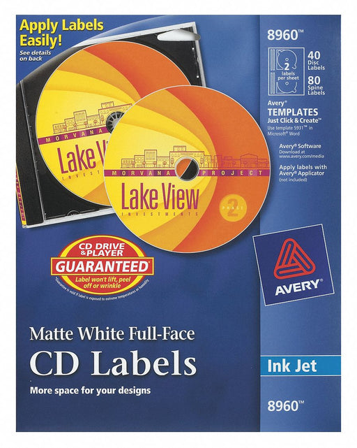 Precut Label Sheet White Paper PK40