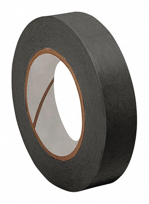 Masking Tape 1/2 W 60 yd L Black PK72