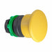 H6952 Mushroom Head Push Button Yellow 22mm