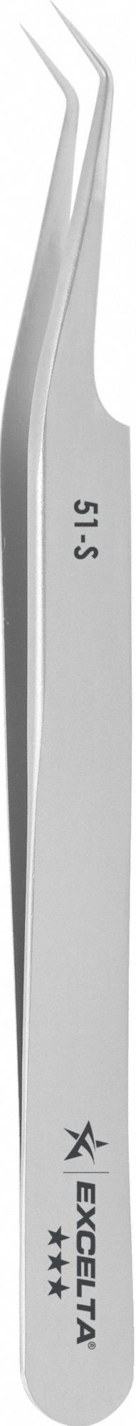 Tweezers SS 4 1/2 L Offset Oblique