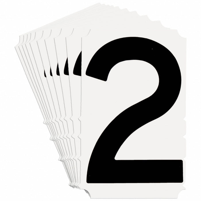 NumberLabel 3-3/4inH 2-1/4inW PK10