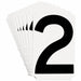 NumberLabel 3-3/4inH 2-1/4inW PK10